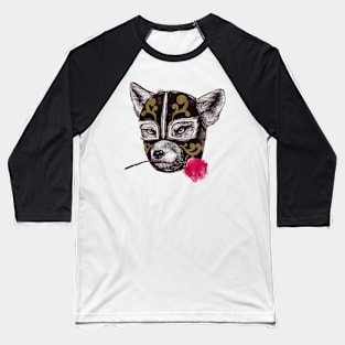 The mask of Zorro Luchador Baseball T-Shirt